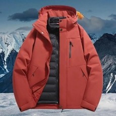 衝鋒衣防水外套男女生白鴨絨輕羽絨三合一連帽衝鋒外套-防風抗寒保暖可拆卸內膽兩件式戶外登山雪地滑雪羽絨服機能上衣