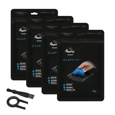 VICSUN80g×4봉 신형 항균·제균 키보드 청소 슬라임 젤 클리너 강한 흡착 쓰레기 먼지 차내 청소 방의 구석 등 간단 청소, 상세페이지 참조, 1개