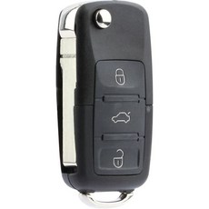 교체 무선 원격 키리스 엔트리 플립 키 포브 2002년 2003년 2004년 2005년 폭스바겐 제타 골프 파사트에 적합 HLO1J0959753AM 2개 세트, 1 x 753AM