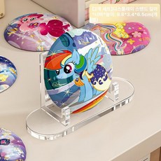 아크릴 진열대 계단식 정리대 화장품 정리함 덕질존 굿즈, [2개 세트] 바지개 색종이 소형 카드 린넨용