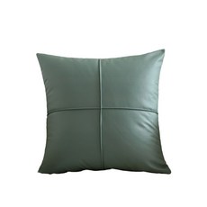 [커버단일] 쇼파 쿠션 북유럽 비건레더 가죽, 그레이