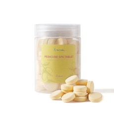 NOVAL 오벌 Pedicure Supplies 스파 태블릿 발 목욕 풋 소크 피부 관리를 부드럽게 하는 레몬 향