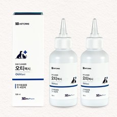 오티맥시 귀세정 120ml 강아지 고양이, 2개
