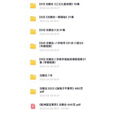 沈朝合 國學學習教學資料 合集, 1個