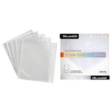 CD케이스(투명 10장)슬림케이스 DVD CD 보관함, 슬림 투명 CD케이스 10장, 1개