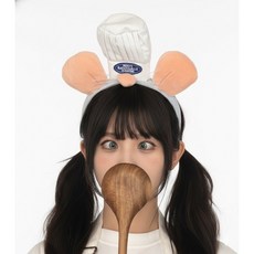hybe sns인기템 릴스 숏폼 촬영소품 쥐머리띠 라따뚜이 머리띠 웃긴머리띠, 대왕쥐머리띠