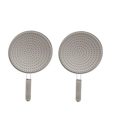 1+1 실리콘 프라이팬 덮개 팬커버 생선 튀김 기름 튐방지 방지, 30cm 2개, 2개, 30cm