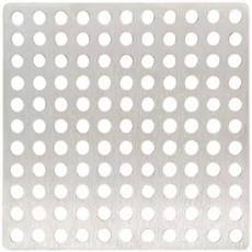 桃園出貨304不銹鋼地漏蓋片過濾網，圓形方形下水道防蟲地漏蓋，衛生間廚房陽臺通用, 11.5cm方形地漏片