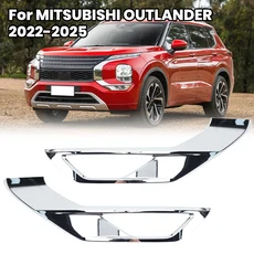 tsubishi outlander - 용 전면 안등 라이트 커버 램프 레이싱 그릴 스티커 트림 스트립 자동차 액세서리, 01 CHINA, 02 1 pair down