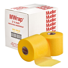 뮬러 MWrap 언더랩 라켓 그립 발목테이핑 스펀지 스포츠 테이프, 3개, 골드