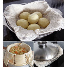 제이미롭스 멸균처리된 찜용 면보 61x61cm (톡톡한 재질감 면포), 1개