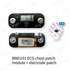 BMD101 ECG 수집 모듈 원클릭 ECG 심박수 수집 지원 Arduino STM32 Raspberry Pi 보조 개발, 03 ECG chest patch, 02 No Bluetooth adapter