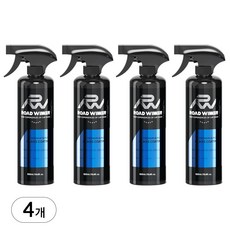 로드위너 차량용 발수 유리막 코팅제 습식, 500ml, 4개