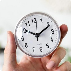 욕실 흡착 방수 벽걸이 시계 샤워실 화장실 물튀김 타일 고정