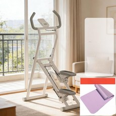 온트렌디 손잡이스텝퍼 무소음 스테퍼 홈트 실내 기구, 진주 2세대 카운터 미끄럼 방지 매트 포함