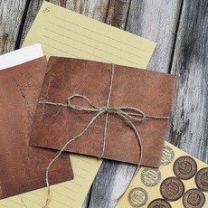 빈티지 편지지 세트 메시지 문구 축하 팬시 스티커 생일