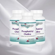 뉴트리콜로지 포스파티딜콜린 레시틴 포스타디딜콜린 1540mg 100캡슐 3병 포스파디딜콜린, 3개, 100정