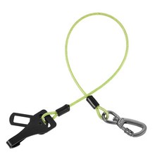 미아오추 in 반려견 안전벨트 하네스 튼튼한 버클 클립이 있는 씹힘 방지 강철 케이블 목줄 소형 중형 대형견을 위한 자동차 안전장치 보라색 32인치 80cm, Green, 32 inch/80 CM