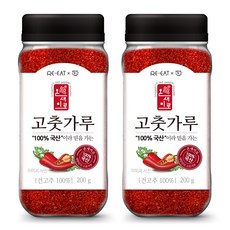 [100% 국내산] 리잇 온새미로 국산 고춧가루, 2개, 200g