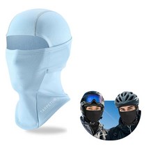 TOFLANTUR 추운 날씨 스키 마스크 남성용 방한모 보온 겨울 스카프 여성용 넥 워머 후드 오토바이 사이클링용 블루. 단일 사이즈 124644 블루, 블루