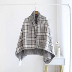 극세사 만능 단추형 담요, 1개, E. 영국 회색 플레드
