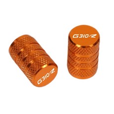 BMW G310R 2016 2017 2018 2019 2020 2021 G310-R G310 R 2PCS 오토바이 타이어 밸브 캡 휠 타이어 커버 CNC 알루미늄 합금, Orange