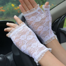 여성 운전 장갑 드라이빙 반장갑 여름 여성 레이스 장갑 보호 토시 햇빛