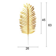 Rncyn 골드 인공 monstera 열대 plam 나무 잎 사진 배경 가짜 식물 웨딩 생일 파티 홈 인테리어, 1박스, Gold Palm Leaf Large