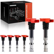 A-Premium 엔진 점화 코일 팩 6개 세트 아우디 A4 A4 콰트로 2005-2006 A6 A6 콰트로 2002-2005 V6 3.0L와 호환, A-Premium 엔진 점화 코일 팩 6개 세트, 아우