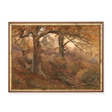 빈티지 가을 숲 풍경 포스터 무디 러스틱 팜하우스 나무 캔버스 그림 거실 벽장식 홈 데코, 15. 13
