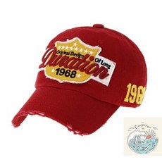 쵸파상점 듀레이션 베이스볼 캡 포인트캡 사이즈조절 낡은듯한, White