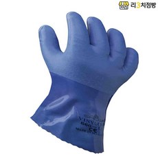 리3치점빵 쇼와 660 내화학 내유 공업용pvc장갑 작업용고무장갑