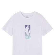 NBA KIDS NBA 로고맨 포인트 반소매 티셔츠 화이트 K242TS003P_US