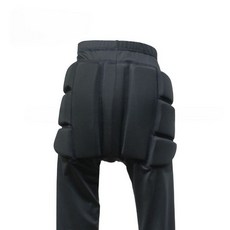 피겨 연습복 바지 엉덩이 보호대 훈련복 팬츠 피겨스케이팅 복장 레깅스 훈련, B. 블랙, S, 1개