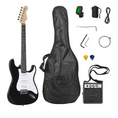 DOMINO STORY 입문용 일렉기타 초보자 일렉트릭 전자기타 앰프포함 중급자, 블랙, 1개