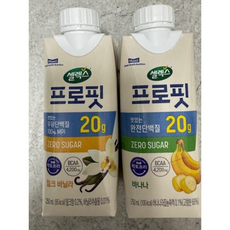 셀렉스 프로핏 밀크 바닐라+바나나맛 드링크 총 총, 2박스, 250ml