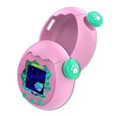 FJIASTB Tamagotchi Paradise 케이스 어린이 친화적인 부드러운 실리콘 충격 방지 커버 버튼 캡 포함 (블루), Pink