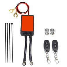 12V 300A 범용 오토바이 배터리 차단 스위치(2개 원격 제어 스마트 차단 스위치 포함), 표시된 대로
