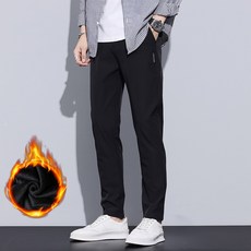 加絨保暖長褲 秋冬男士休閒運動直筒褲