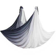 6 米新款空中瑜伽鞦韆吊床面料反重力梯形絲綢用於柔韌性和倒立治療鍛煉健身器材, N11