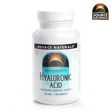 SOURCE NATURALS 玻尿酸錠 50mg, 120顆, 1罐