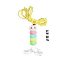 寵物貓咪玩具 悠悠球 電動智能掛門玩具 自嗨解悶 滾繩逗貓神器 USB充電, 1個, 備用替換玩具1個,智能逗貓+多種升降+USB充電+一鍵開機