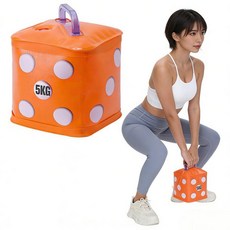 소프트 케틀벨 무소음 워터필러 피트니스 요가 트레이닝 케틀벨 3kg 4.5kg 5kg 7.5kg 1PC, 1개, 5kg, 오렌지색