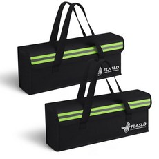 FLASLD Large Fireproof Lipo Bag for 100Ah Lithium Battery Storage and Charging 14 x 7.8 9.5in Wat, 49 x 10.9 x 17.8cm(19.25 x 4.3