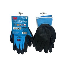 3M舒適型工作手套，耐磨防滑透氣型，組裝維修搬運適用, 藍色-S, 1個