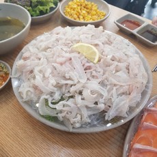 [당일손질] 구룡포 제철 강도다리 세꼬시 200g, 다시마숙성대광어 200g, 1개