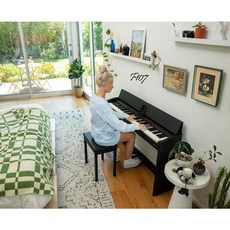 Roland F107 電鋼琴，入門首選，掀蓋式鍵盤蓋，升級升降琴椅，外型俐落優雅, 詳見包裝