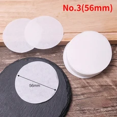 커피 필터 종이 에스프레소 메이커 용 목재 펄프 원형 손으로 붓는 도구, 01 300PCS, 1개, 04 White(56mm)