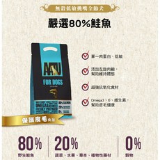 奧圖超級8狗飼料270G 毛球崛起 無穀挑嘴成犬幼犬全齡犬糧 鮭魚海鮮總匯鴨肉, 1個, 全齡犬-鮭魚【保護皮毛食譜】, 保護皮毛