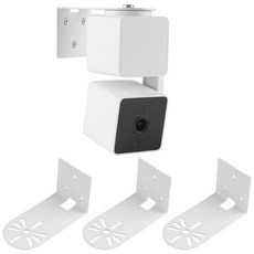 UYODM Wyze 캠 팬 V3/Wyze 캠 V4/V2 VHB 스틱 온 Wyze용 드릴 장착 브래킷 없음 최고의 뷰 두 가지 방법 설치, 3 pack